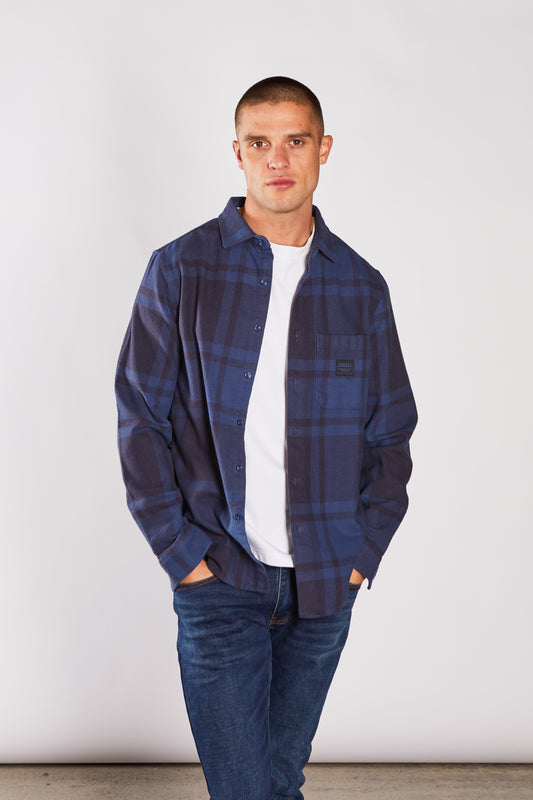 Frank Overshirt Falcon Blue