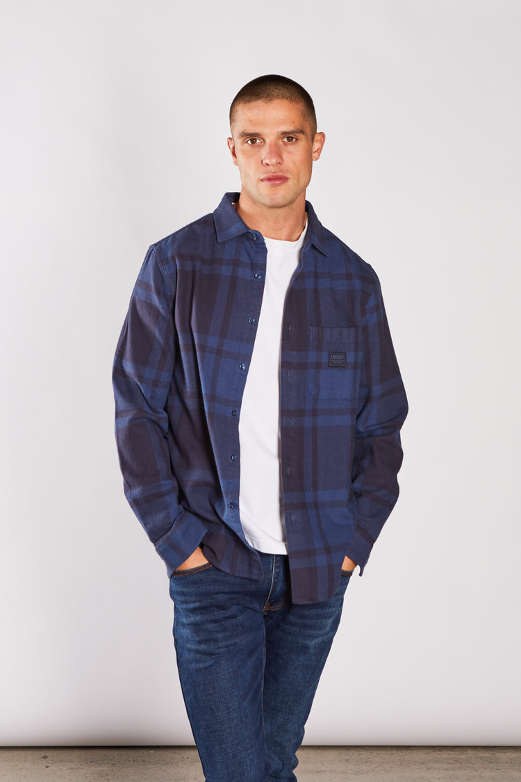 Frank Overshirt Falcon Blue