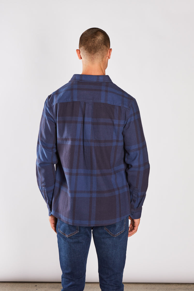 Frank Overshirt Falcon Blue