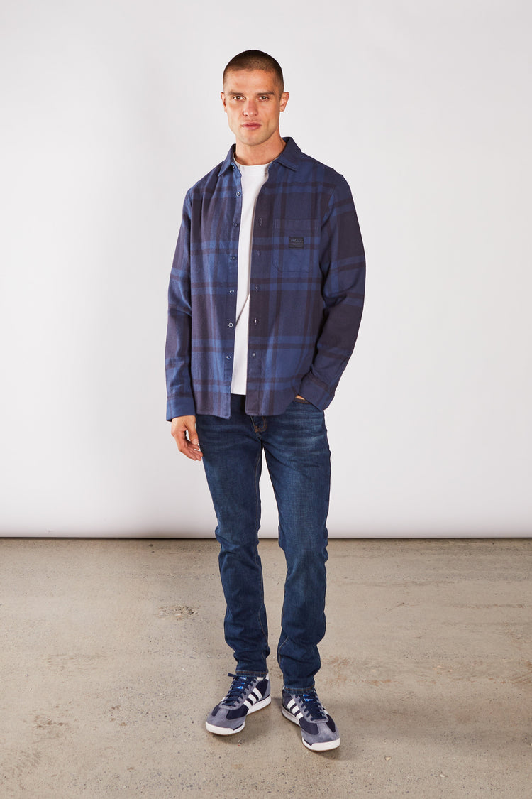 Frank Overshirt Falcon Blue