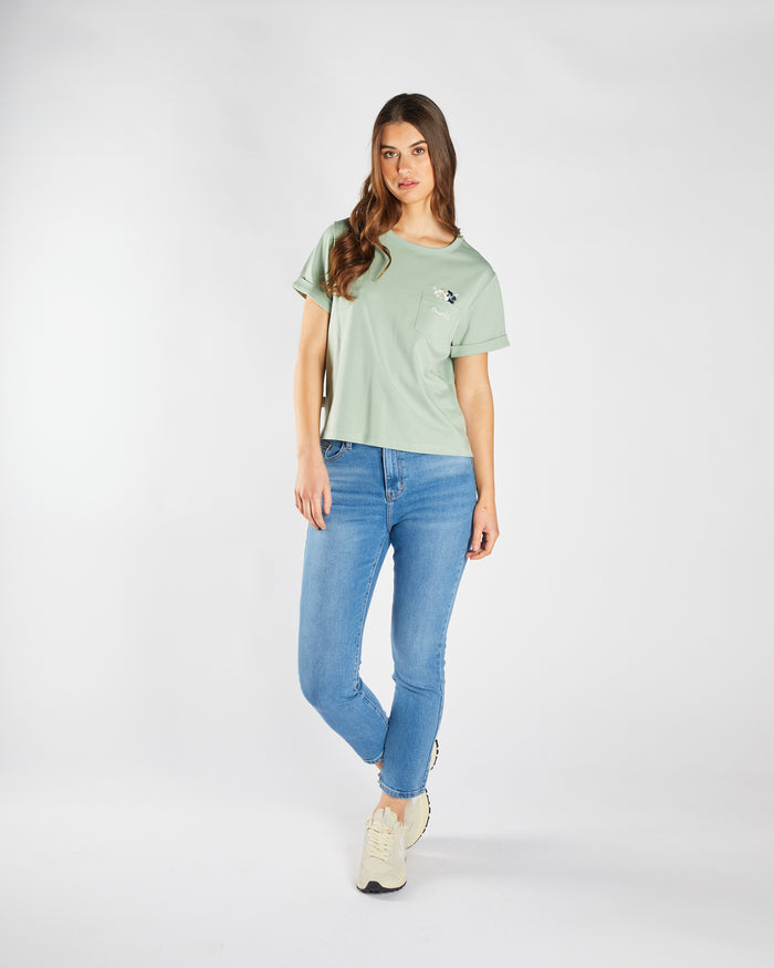 Freesia Tee Iceberg Green