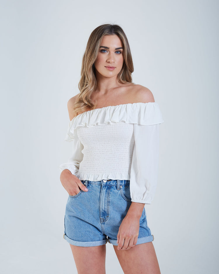 Axelle Top Optic White