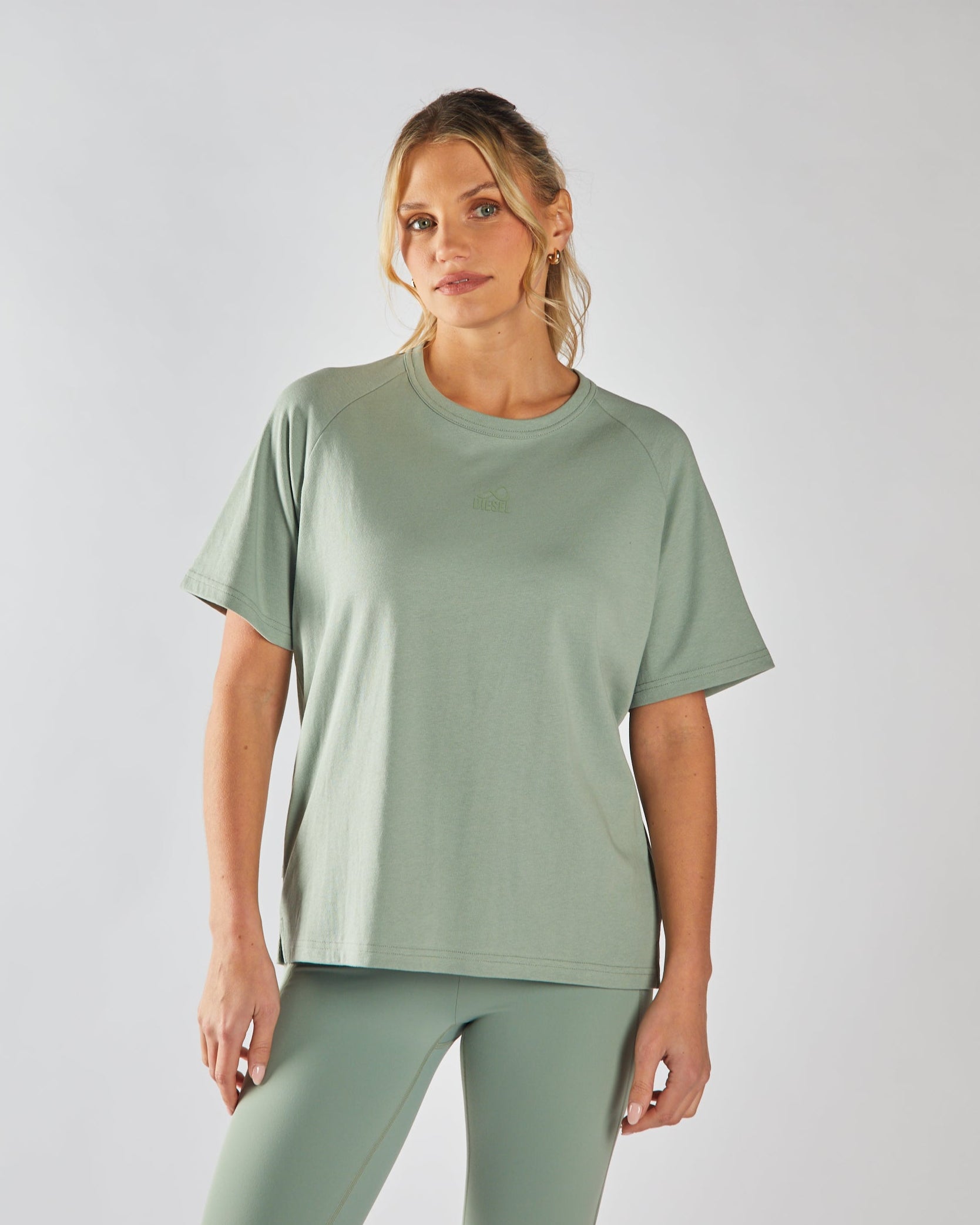 Gia T-Shirt Moss Green — Diesel.ie