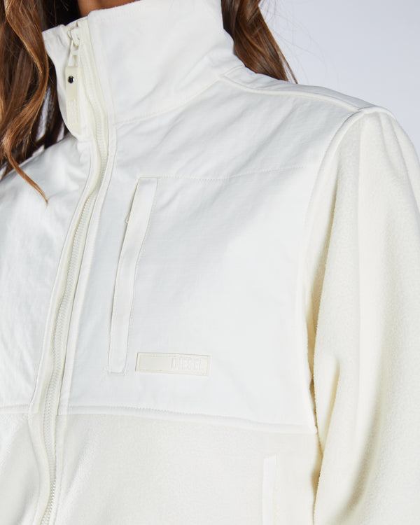 Gilly Fleece Hybrid Jacket Soft Ivory