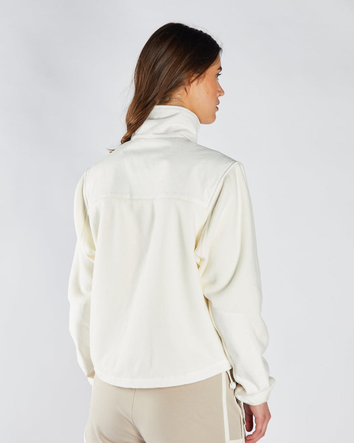 Gilly Fleece Hybrid Jacket Soft Ivory