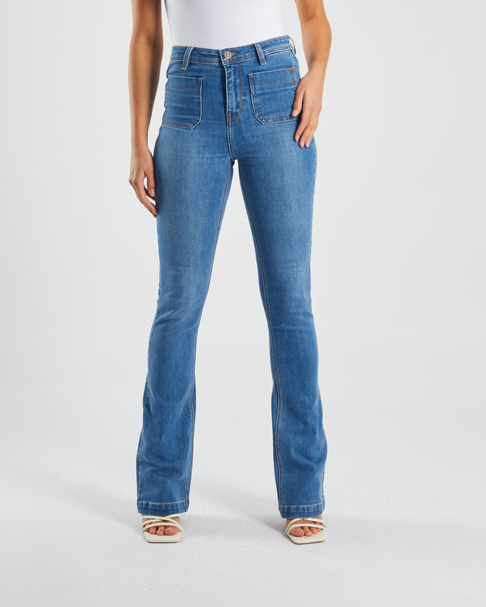 Gina Hr Bootleg Sky Blue