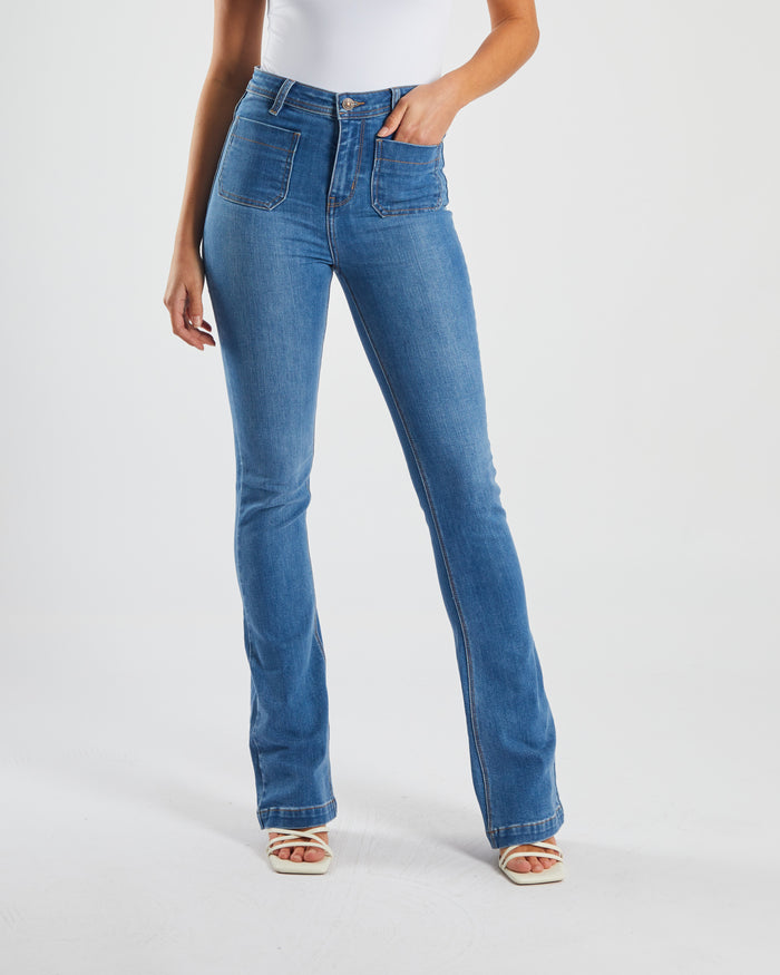 Gina Hr Bootleg Sky Blue