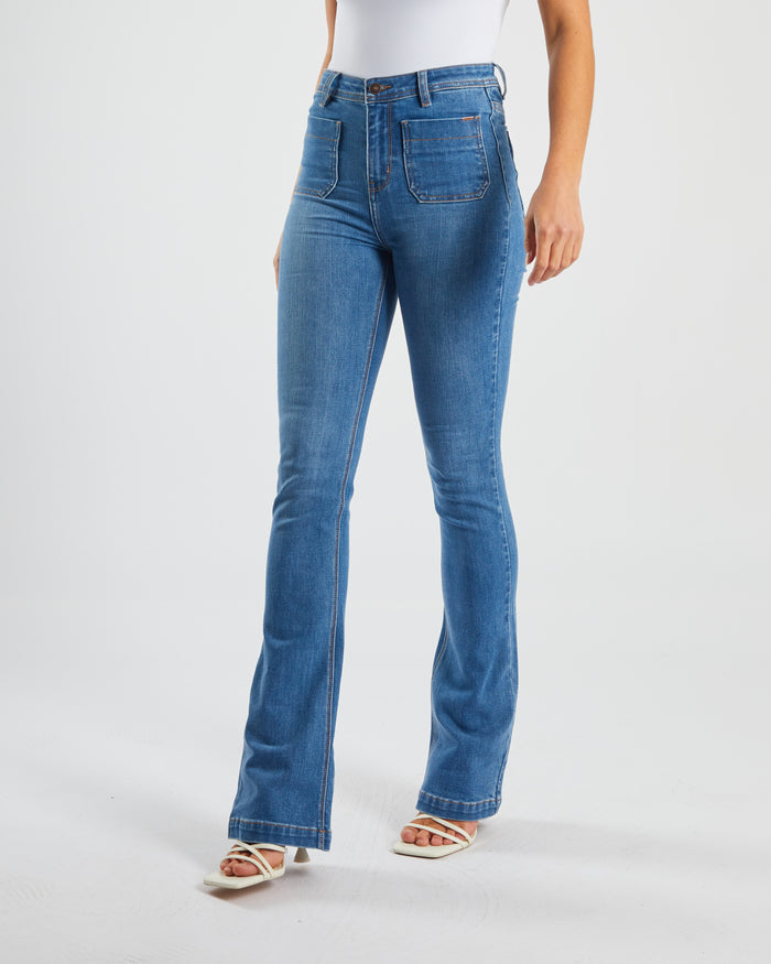 Gina Hr Bootleg Sky Blue