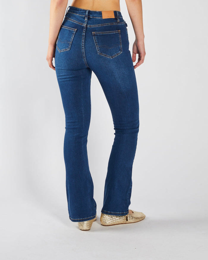 Gina Hr Bootleg Medium Blue Wash