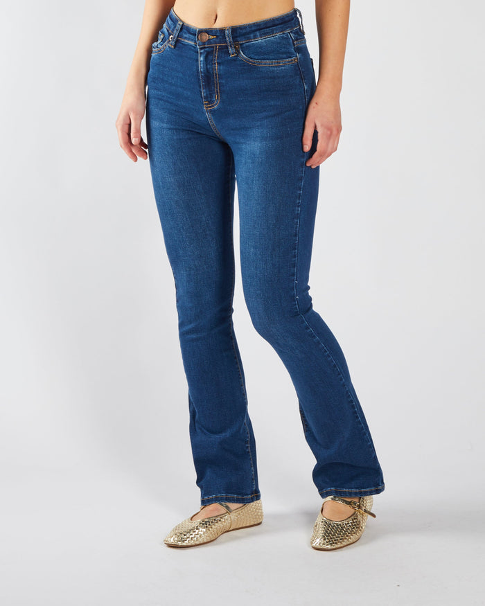 Gina Hr Bootleg Medium Blue Wash