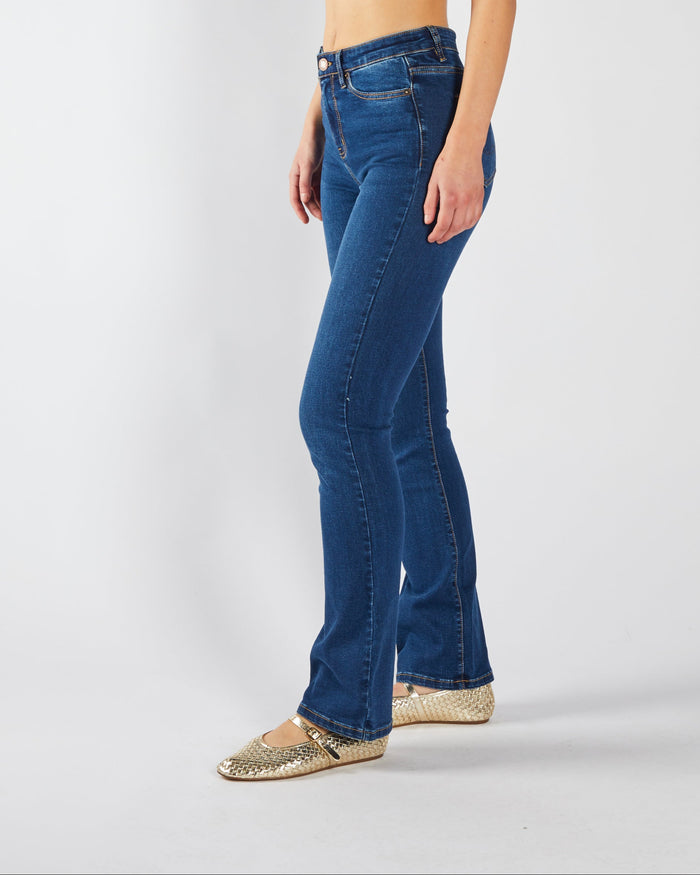 Gina Hr Bootleg Medium Blue Wash