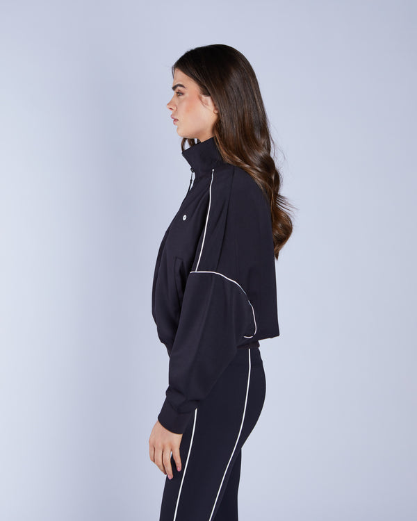 Hailey Zipper Beetle Black