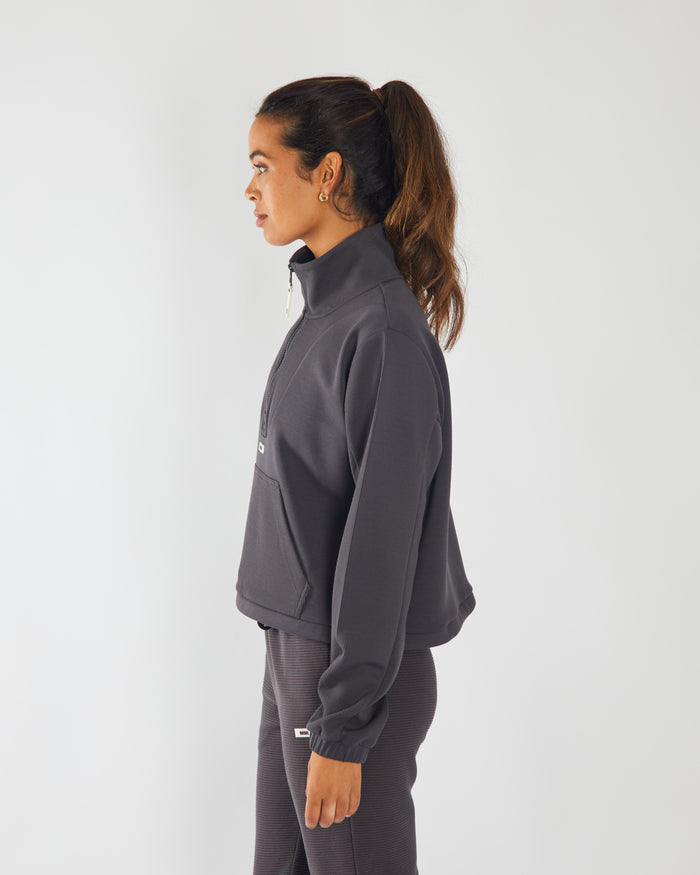 Hana Half Zip Dark Slate