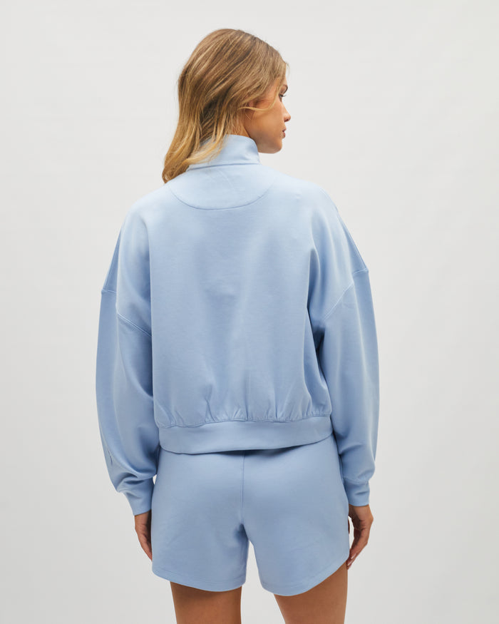 Maye Half Zip Azure Haze