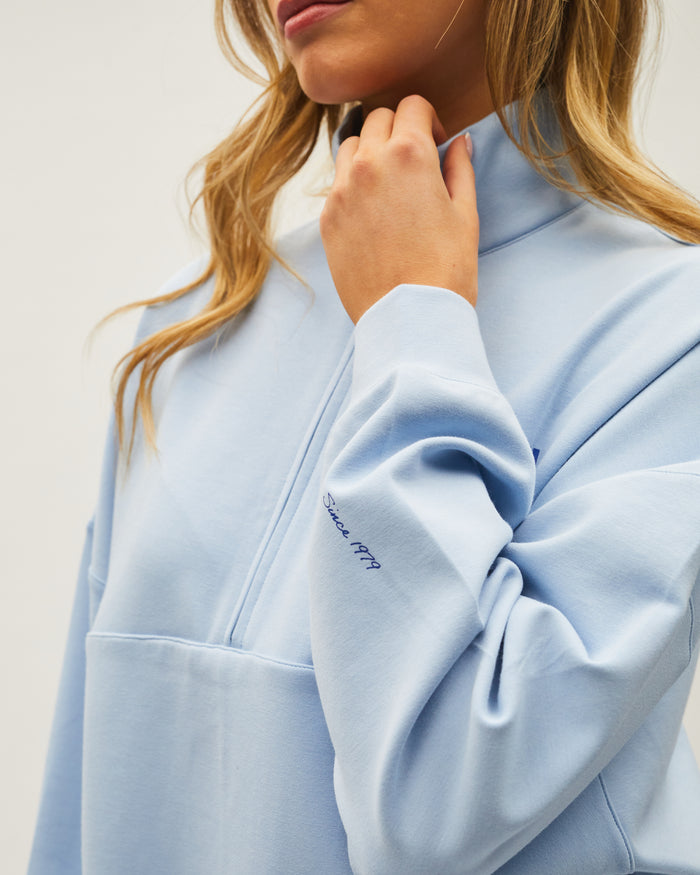 Maye Half Zip Azure Haze