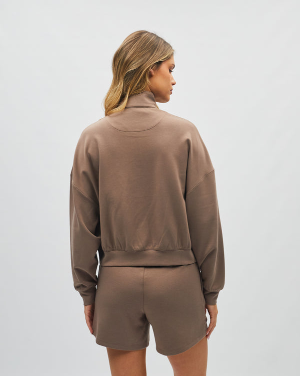 Maye Half Zip Soft Mocha