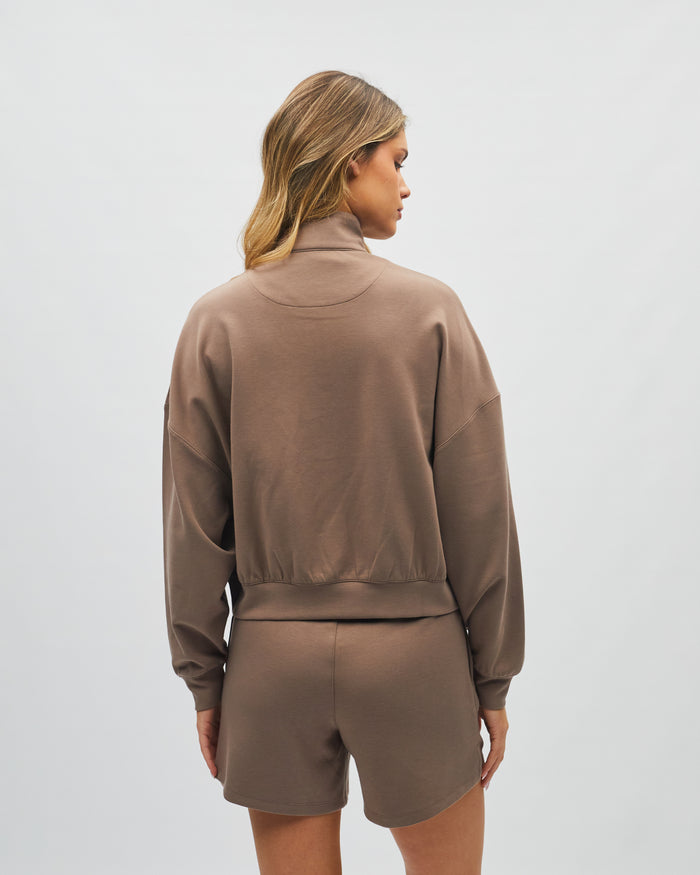 Maye Half Zip Soft Mocha