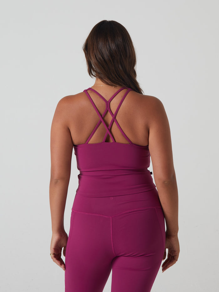 India Vest Top Raspberry Rose