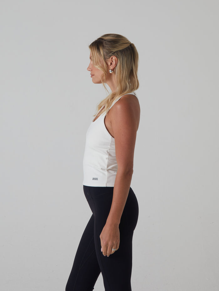 India Vest Top Ivory