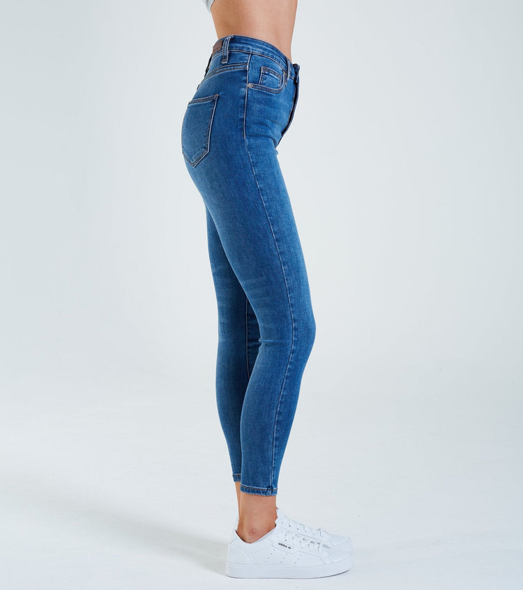 Alice Hr Skinny Medium Blue Wash