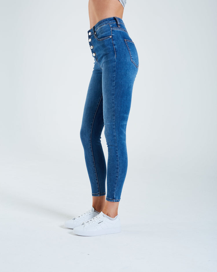 Alice Hr Skinny Medium Blue Wash