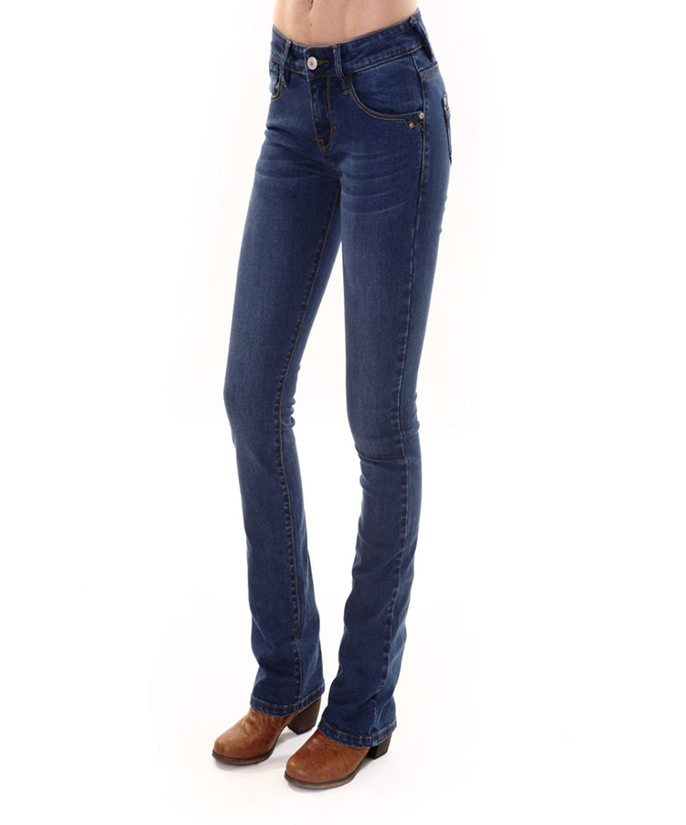 Heather classic Bootcut Medium Blue Wash