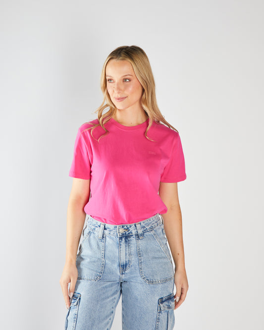 Jada Basic O Neck Cherry Pink