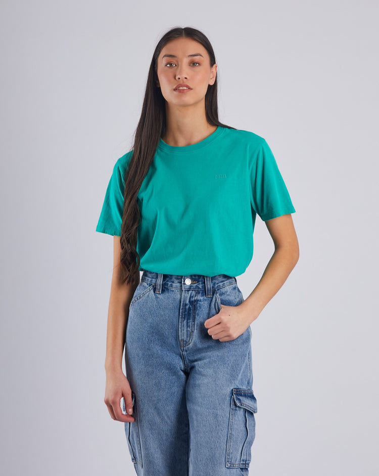 Jada Basic O Neck Spearmint Green