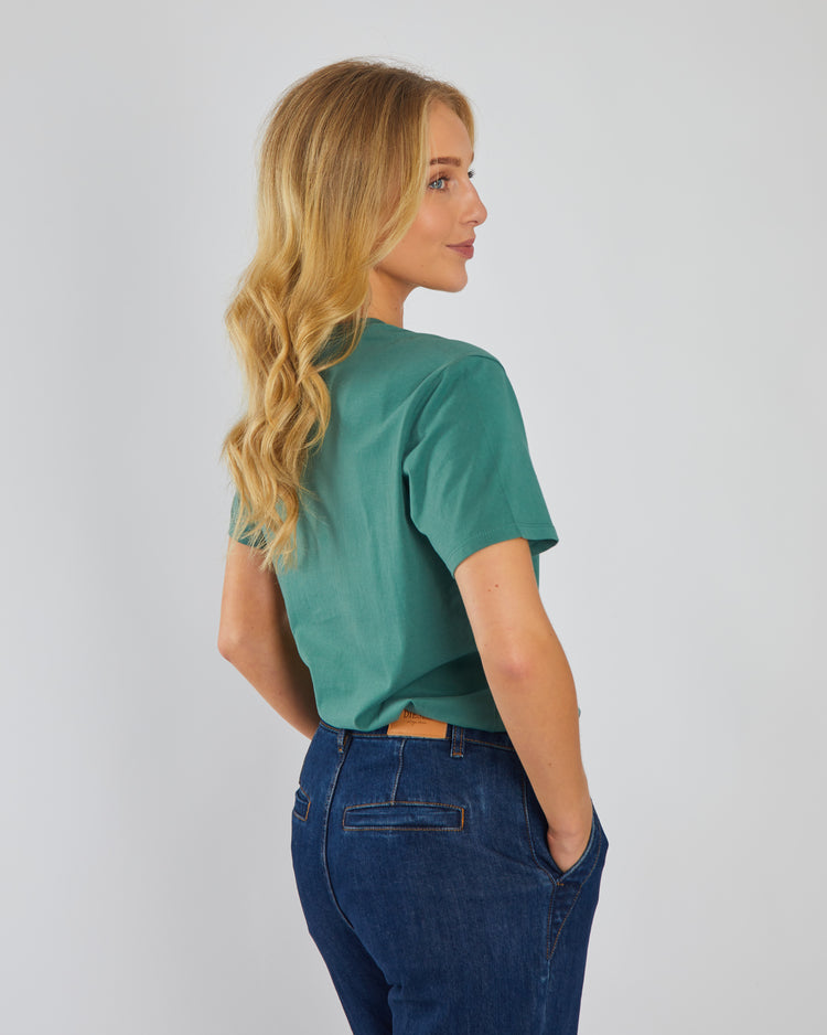 Jada Basic O Neck Green Trail