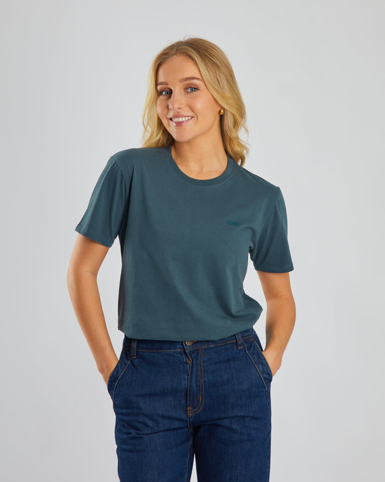 Jada Basic O Neck Alpine Green