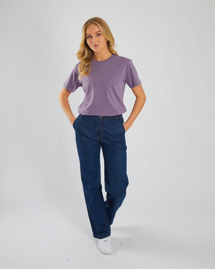 Jada Basic O Neck Lavender