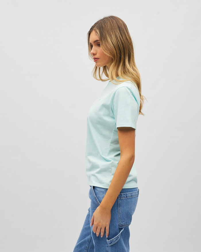 Jada Basic O Neck Aqua Bleach
