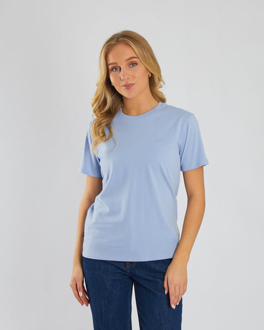 Jada Basic O Neck Dusky Blue