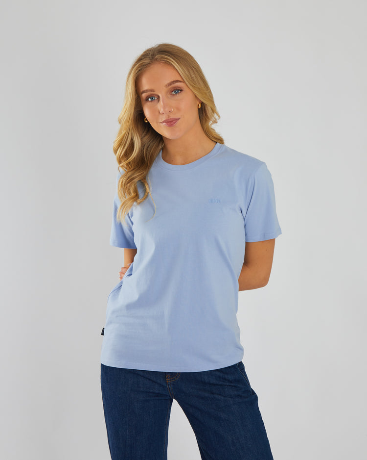 Jada Basic O Neck Dusky Blue