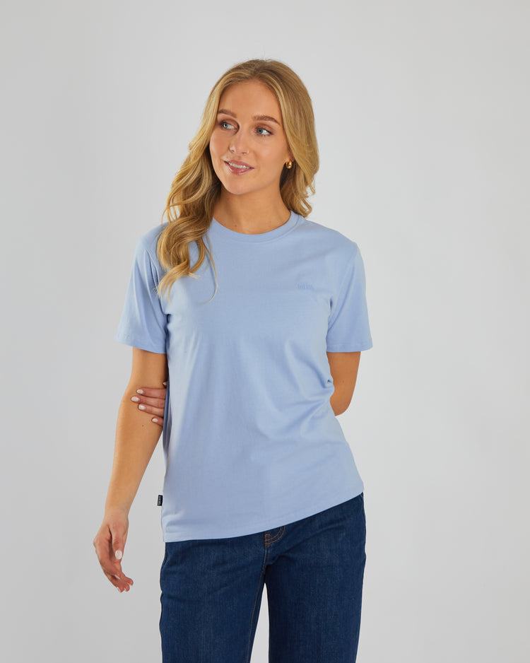 Jada Basic O Neck Dusky Blue