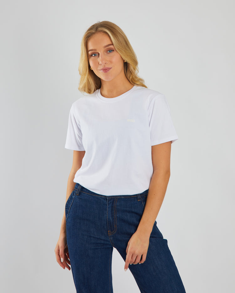 Jada Basic O Neck White