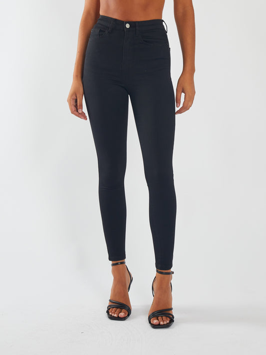 Jessica High Rise Skinny Black