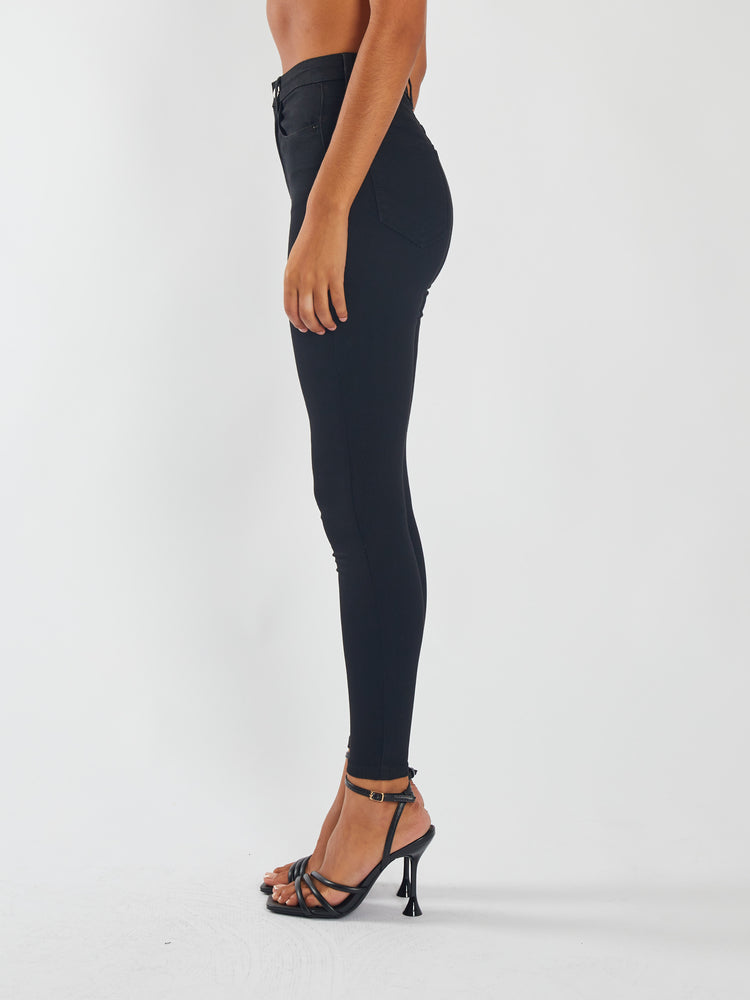 Jessica High Rise Skinny Black