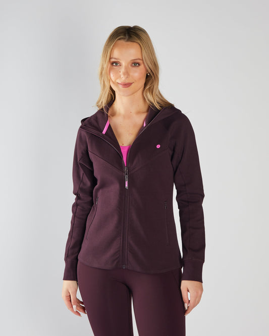 Kai Full Zip Hoody Plum