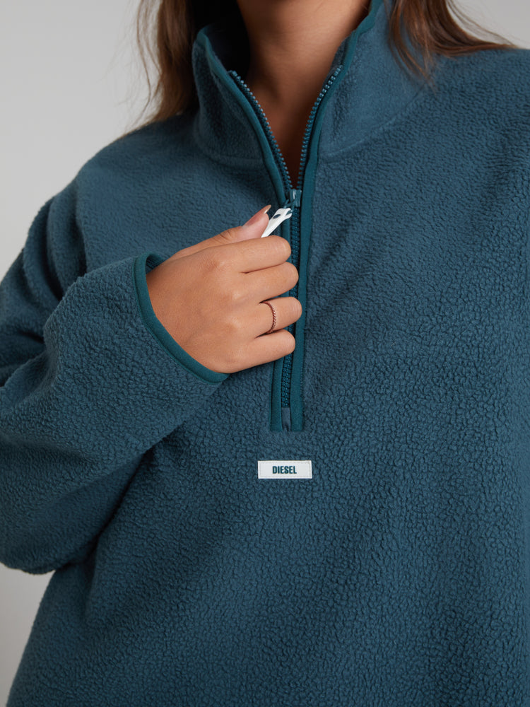 Kai Fleece Half Zip Alpine Green