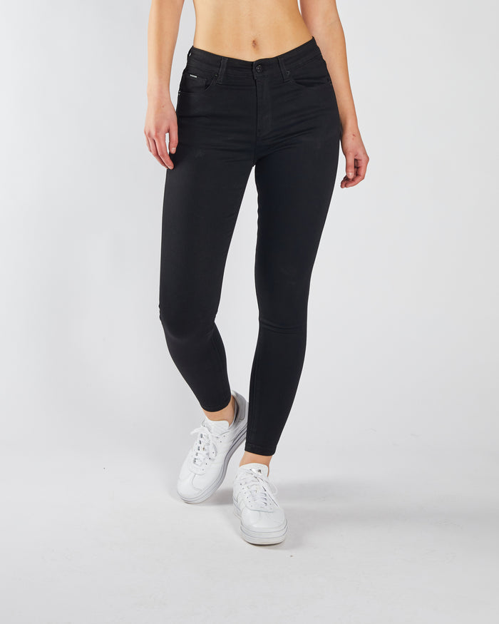 Kayla Mid Rise Skinny Black