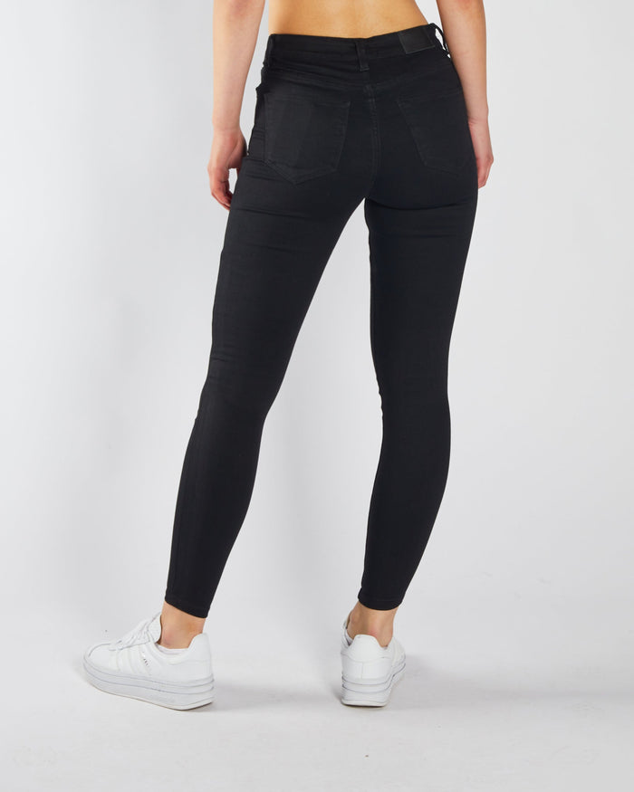 Kayla Mid Rise Skinny Black