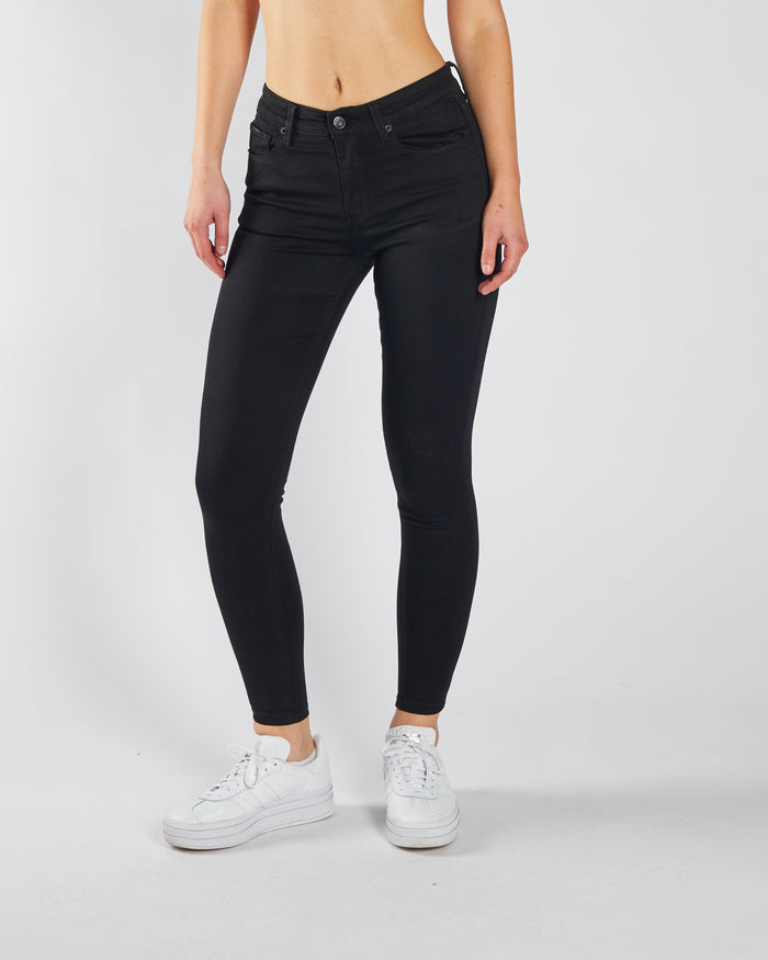 Kayla Mid Rise Skinny Black