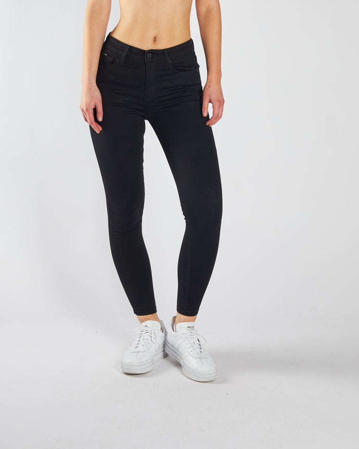 Kayla Mid Rise Skinny Black