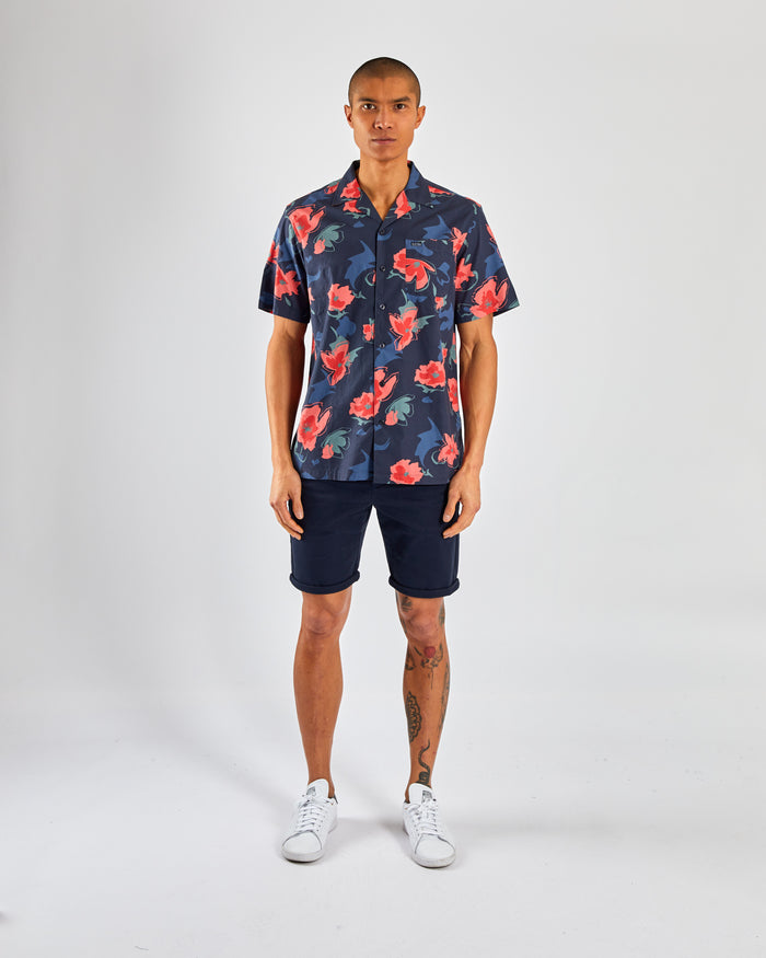 Kiefer SS Shirt Navy Print