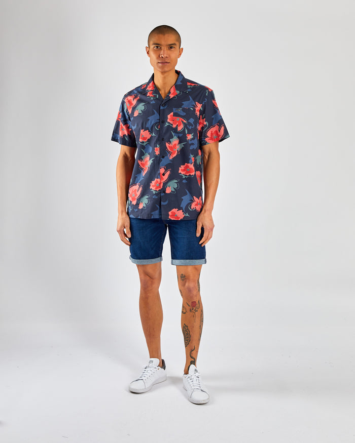 Ace Denim Short Dark Blue