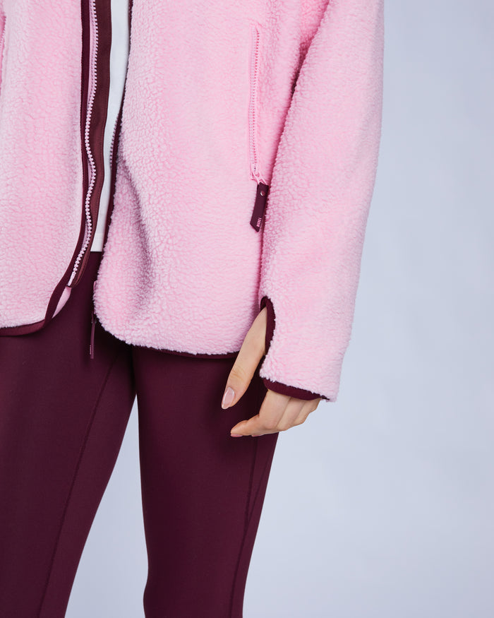 Laura Fleece Zipper Blossom Pink