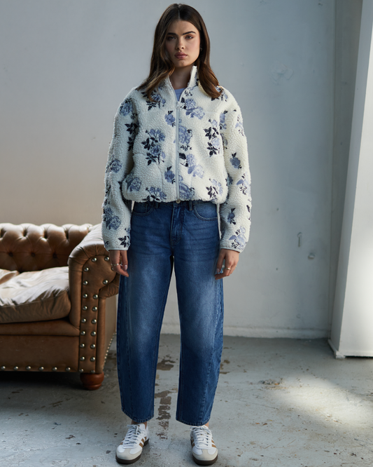 Yvette Barrel Fit Blue