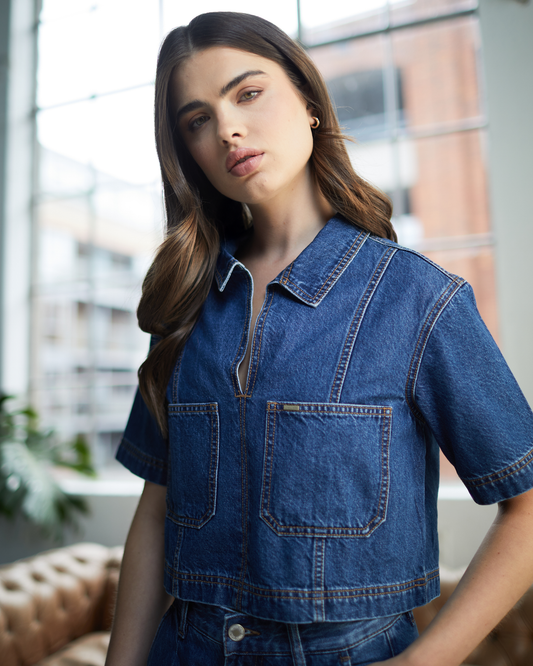 Daisy Shirt Medium Blue