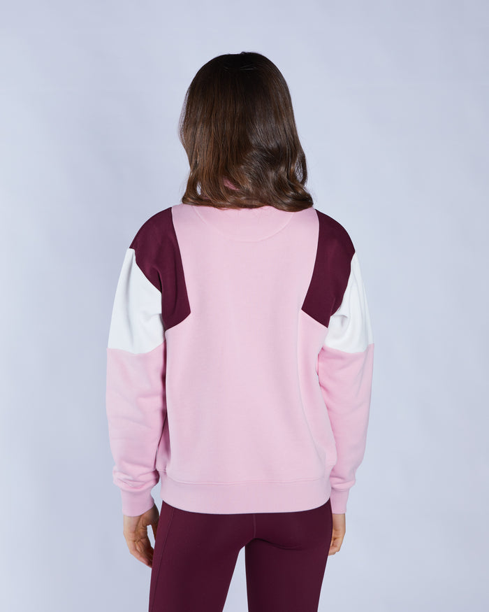 Lucy Half zip Multi Pink
